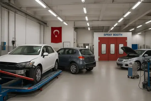 Türkay Otomotiv atölyesi