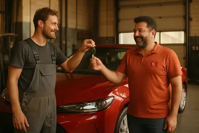 Mutlu müşteri hizmeti