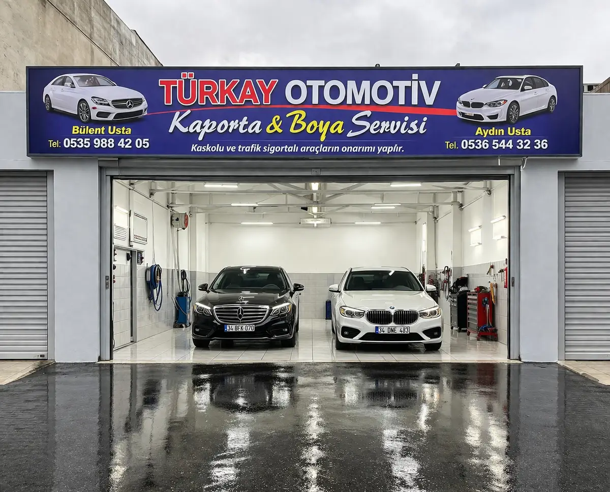 Türkay Otomotiv atölyesi
